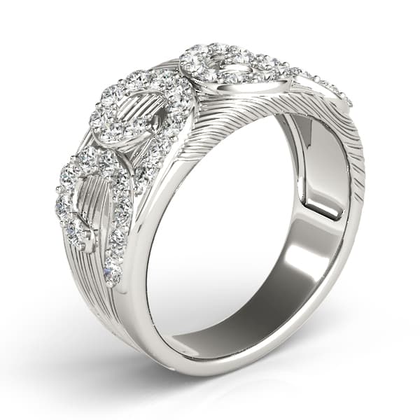 Diamond Fashion Fashion Rings (0.8 ct. tw.), Angle view in white gold or platinum