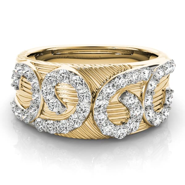 Diamond Fashion Fashion Rings (0.8 ct. tw.), On hand view in yellow gold