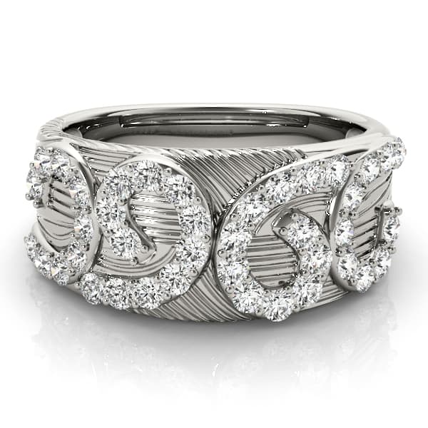 Diamond Fashion Fashion Rings (0.8 ct. tw.), On hand view in white gold or platinum