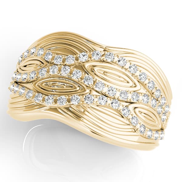 Diamond Fashion Fashion Rings (0.29 ct. tw.), Front view in yellow gold