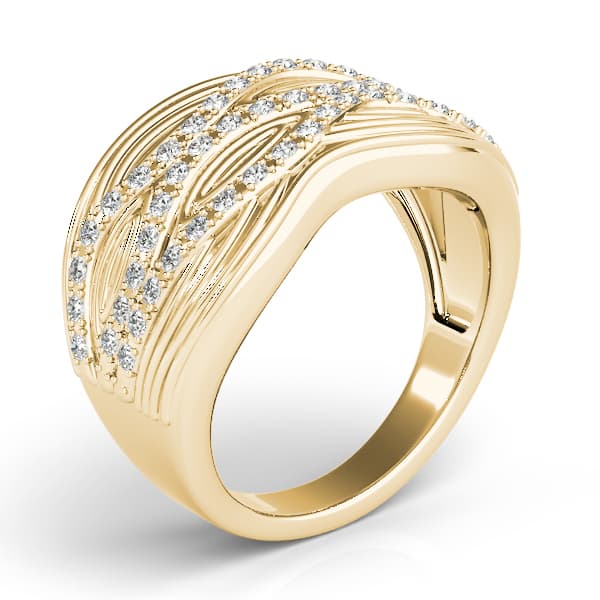 Diamond Fashion Fashion Rings (0.29 ct. tw.), Angle view in yellow gold
