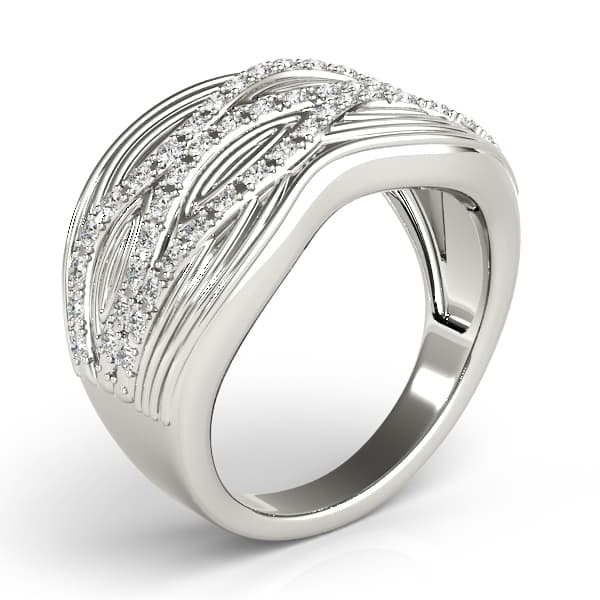 Diamond Fashion Fashion Rings (0.29 ct. tw.), Angle view in white gold or platinum