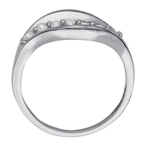 Diamond Fashion Fashion Rings (0.21 ct. tw.), Side view in white gold or platinum