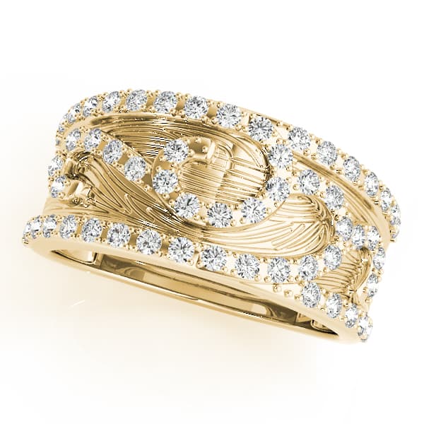 Diamond Fashion Fashion Rings (3/8 ct. tw.), Front view in yellow gold