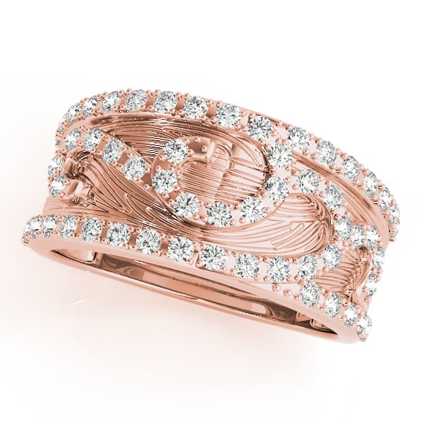 Diamond Fashion Fashion Rings (3/8 ct. tw.), Front view in rose gold