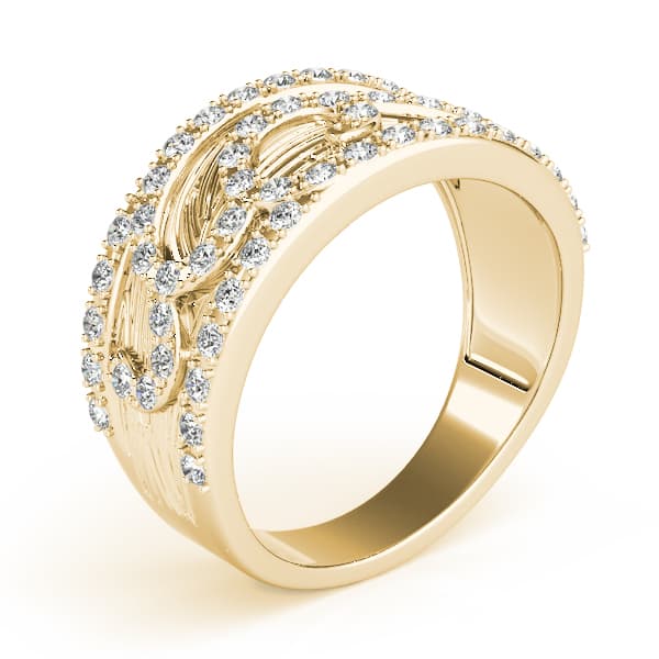 Diamond Fashion Fashion Rings (3/8 ct. tw.), Angle view in yellow gold