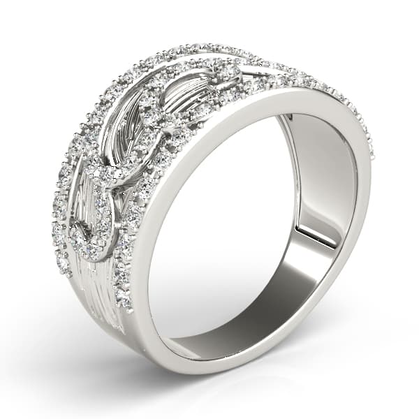 Diamond Fashion Fashion Rings (3/8 ct. tw.), Angle view in white gold or platinum