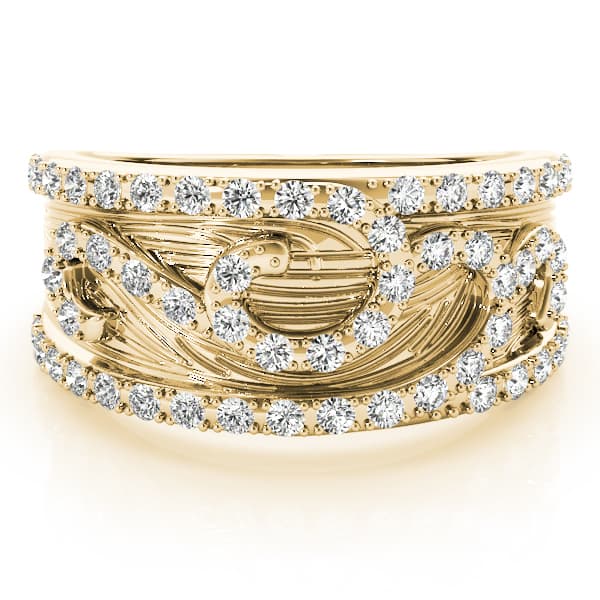 Diamond Fashion Fashion Rings (3/8 ct. tw.), On hand view in yellow gold