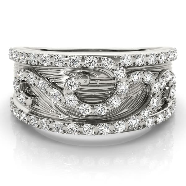 Diamond Fashion Fashion Rings (3/8 ct. tw.), On hand view in white gold or platinum