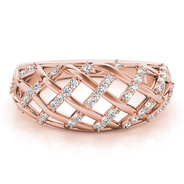 Diamond Fashion Fashion Rings (1/4 ct. tw.), On hand view in rose gold