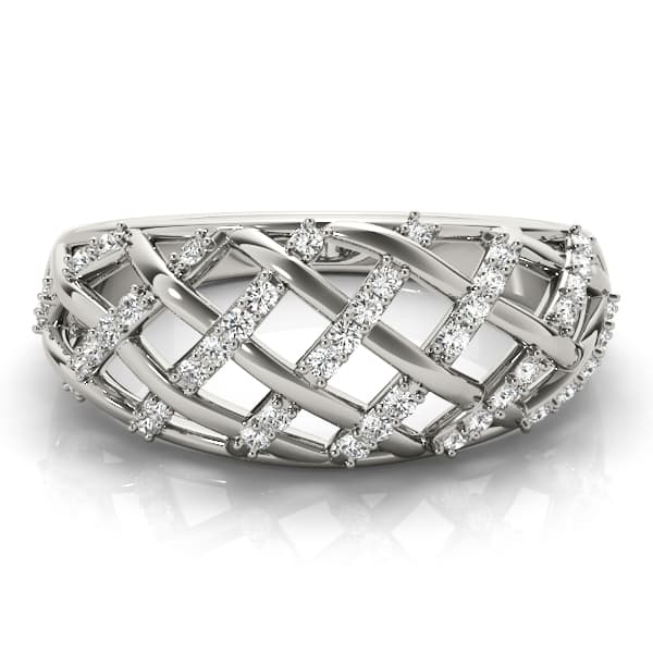 Diamond Fashion Fashion Rings (1/4 ct. tw.), On hand view in white gold or platinum