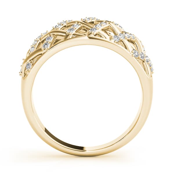 Diamond Fashion Fashion Rings (1/4 ct. tw.), Side view in yellow gold