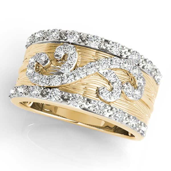 Diamond Fashion Fashion Rings (0.44 ct. tw.), Front view in yellow gold