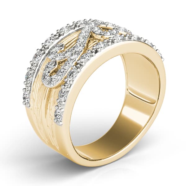 Diamond Fashion Fashion Rings (0.44 ct. tw.), Angle view in yellow gold