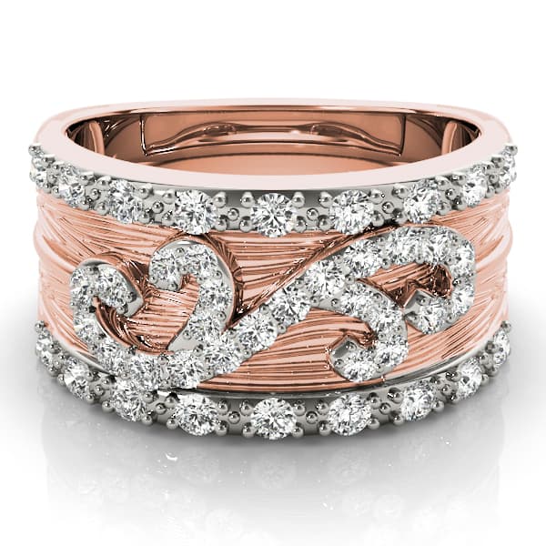 Diamond Fashion Fashion Rings (0.44 ct. tw.), On hand view in rose gold
