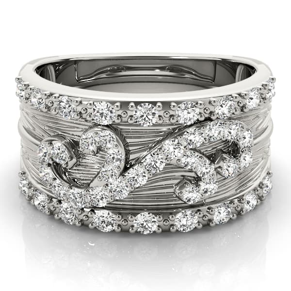 Diamond Fashion Fashion Rings (0.44 ct. tw.), On hand view in white gold or platinum