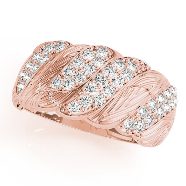 Diamond Fashion Fashion Rings (0.17 ct. tw.), Front view in rose gold