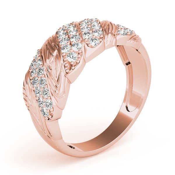 Diamond Fashion Fashion Rings (0.17 ct. tw.), Angle view in rose gold