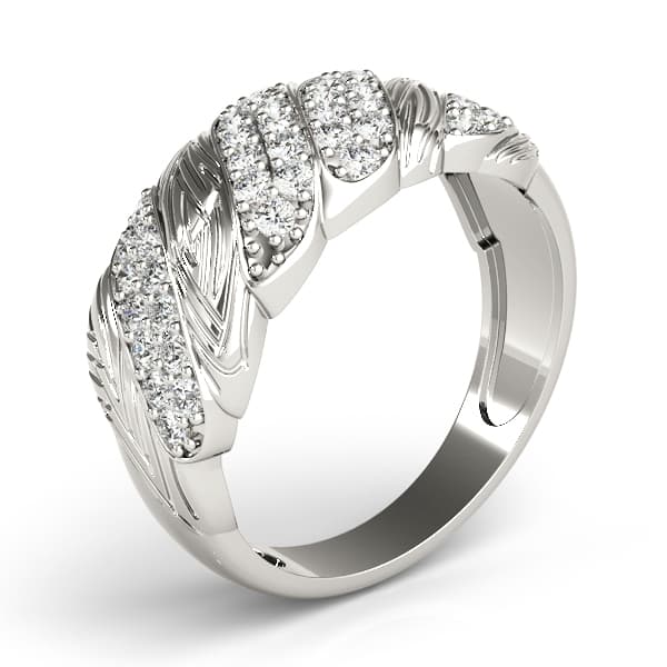 Diamond Fashion Fashion Rings (0.17 ct. tw.), Angle view in white gold or platinum