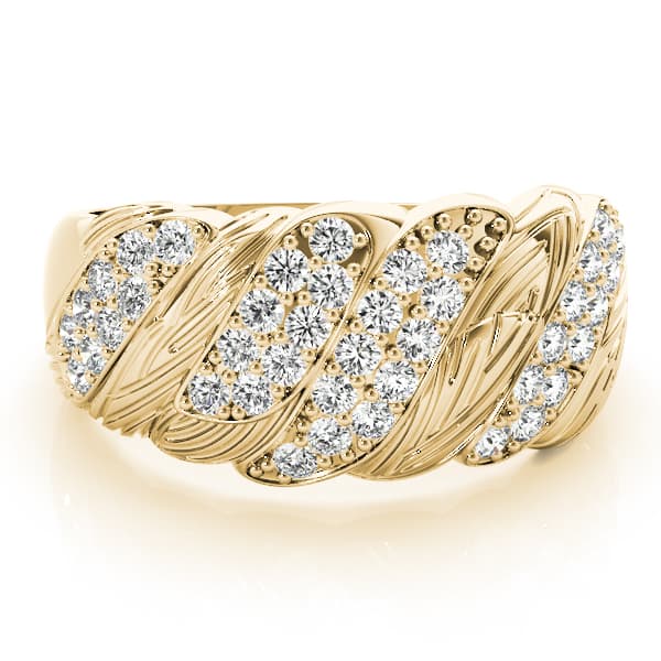 Diamond Fashion Fashion Rings (0.17 ct. tw.), On hand view in yellow gold
