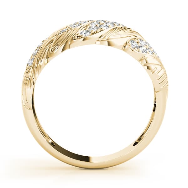 Diamond Fashion Fashion Rings (0.17 ct. tw.), Side view in yellow gold