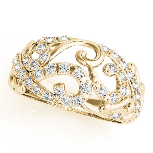 Diamond Fashion Fashion Rings (1/4 ct. tw.), Front view in yellow gold