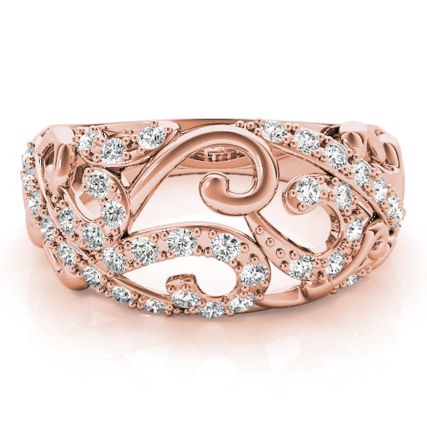 Diamond Fashion Fashion Rings (1/4 ct. tw.), On hand view in rose gold