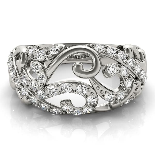 Diamond Fashion Fashion Rings (1/4 ct. tw.), On hand view in white gold or platinum