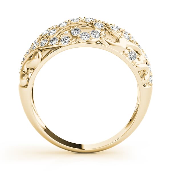 Diamond Fashion Fashion Rings (1/4 ct. tw.), Side view in yellow gold