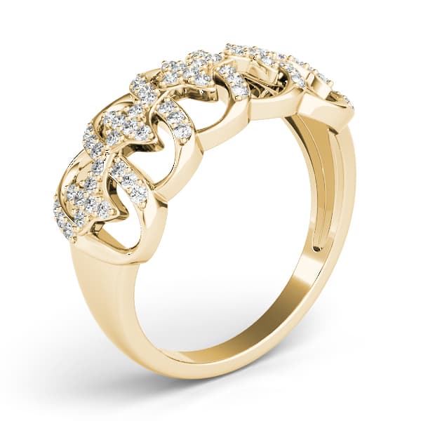 Diamond Fashion Fashion Rings (1/3 ct. tw.), Angle view in yellow gold