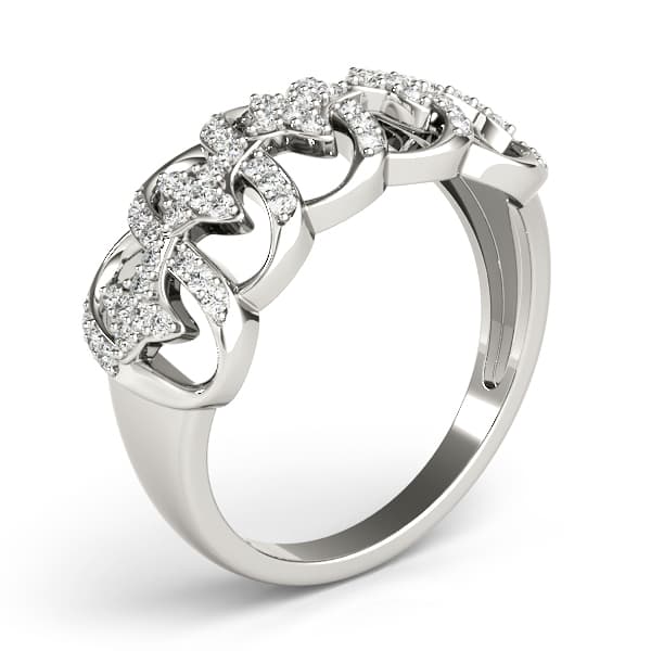 Diamond Fashion Fashion Rings (1/3 ct. tw.), Angle view in white gold or platinum