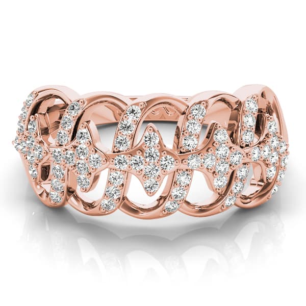 Diamond Fashion Fashion Rings (1/3 ct. tw.), On hand view in rose gold