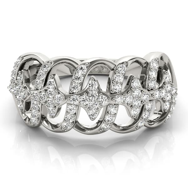 Diamond Fashion Fashion Rings (1/3 ct. tw.), On hand view in white gold or platinum