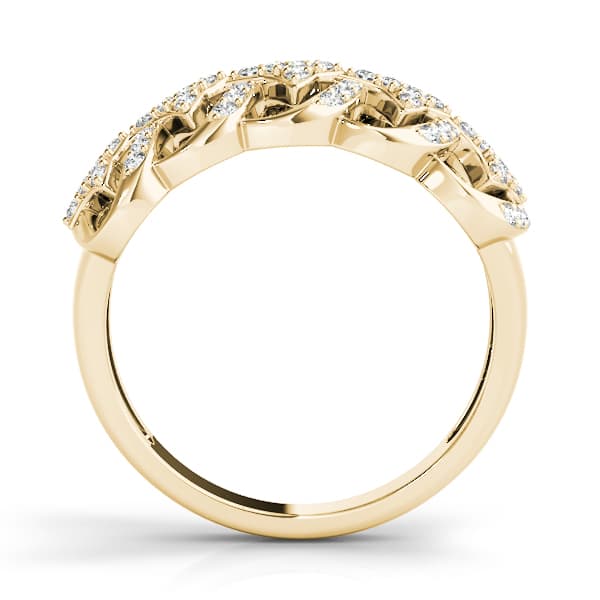 Diamond Fashion Fashion Rings (1/3 ct. tw.), Side view in yellow gold