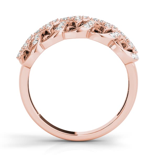 Diamond Fashion Fashion Rings (1/3 ct. tw.), Side view in rose gold