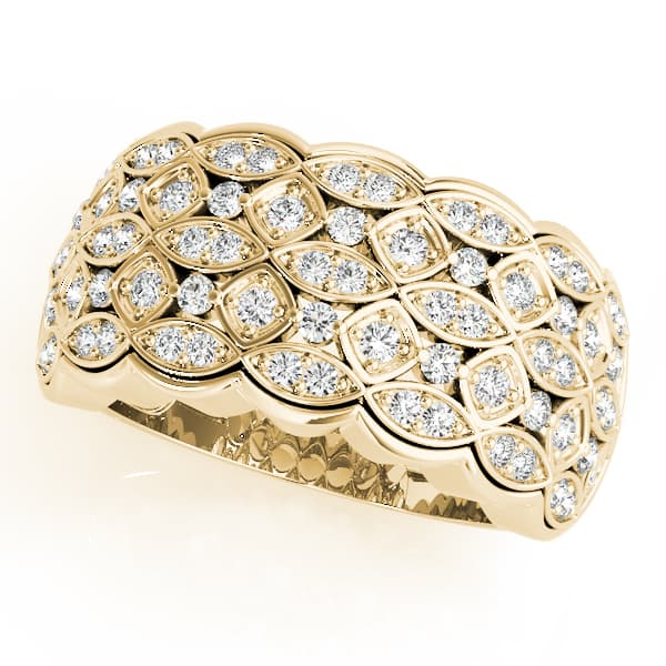 Cluster Fashion Ring (0.43 ct. tw.), Front view in yellow gold