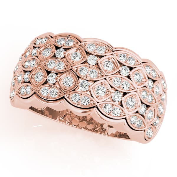 Cluster Fashion Ring (0.43 ct. tw.), Front view in rose gold