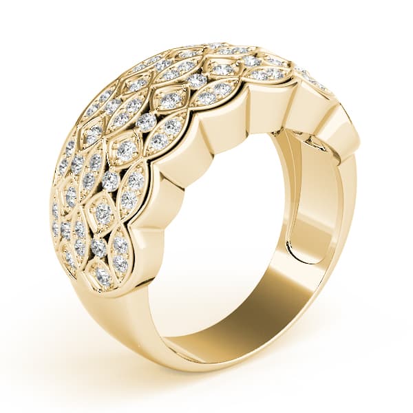 Cluster Fashion Ring (0.43 ct. tw.), Angle view in yellow gold