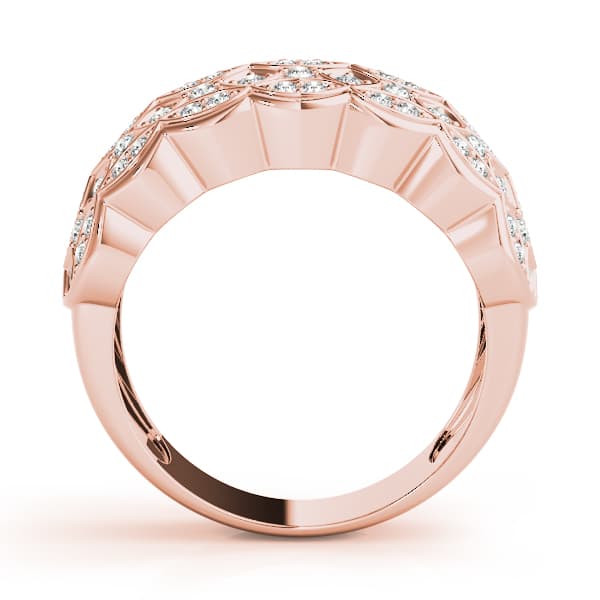 Cluster Fashion Ring (0.43 ct. tw.), Side view in rose gold