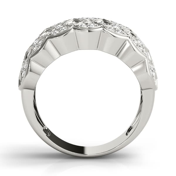 Cluster Fashion Ring (0.43 ct. tw.), Side view in white gold or platinum