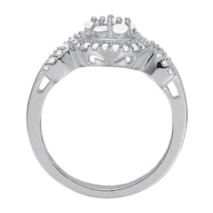 Diamond Fashion Cluster (1/3 ct. tw.), Side view in white gold or platinum