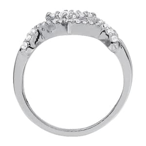 Diamond Fashion Cluster (0.4 ct. tw.), Side view in white gold or platinum