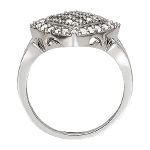 Diamond Fashion Cluster (1/2 ct. tw.), Side view in white gold or platinum
