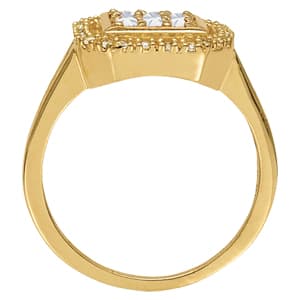 Diamond Fashion Cluster (3/8 ct. tw.), Side view in white gold or platinum