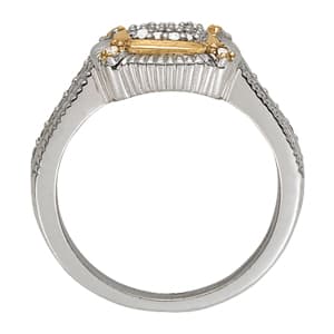 Diamond Fashion Cluster (1/4 ct. tw.), Side view in white gold or platinum