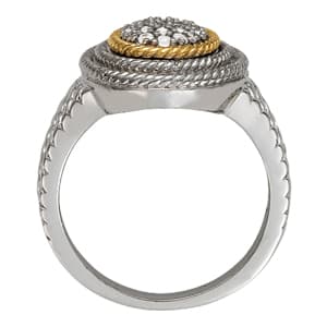Diamond Fashion Cluster (1/4 ct. tw.), Side view in white gold or platinum