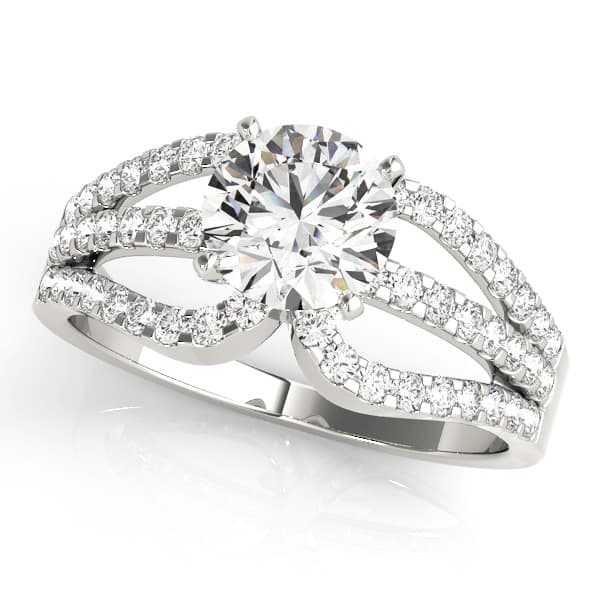 ENGAGEMENT RINGS MULTIROW — style 84257 in 10k White Gold