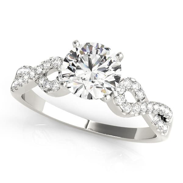Infinity Multirow Engagement Ring — style 84258 in 10k White Gold