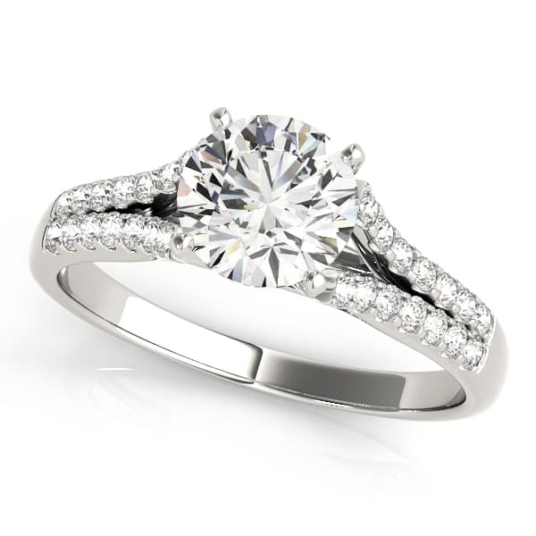 Split Shank Engagement Ring — style 84286 in 10k White Gold