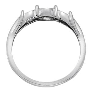 Diamond Fashion Love Knot (1/4 ct. tw.), Side view in white gold or platinum